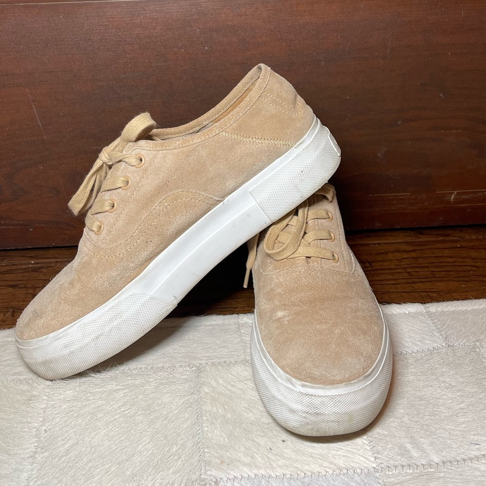 VINCE suede platforms